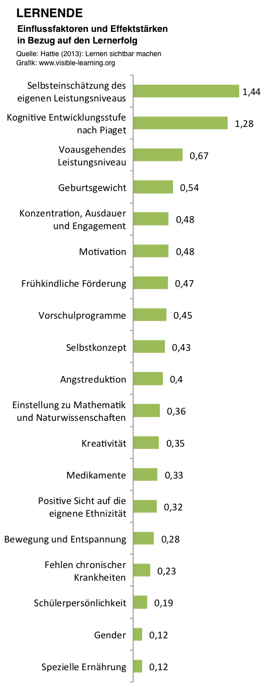 LERNENDE_hattie-studie-lernen-sichtbar-machen-rangliste-effektstaerken-einflussfaktoren-deutsch