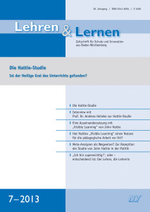hattie-studie_visible-learning_sonderausgabe_zeitschrift-lehren-und-lernen_7-2013